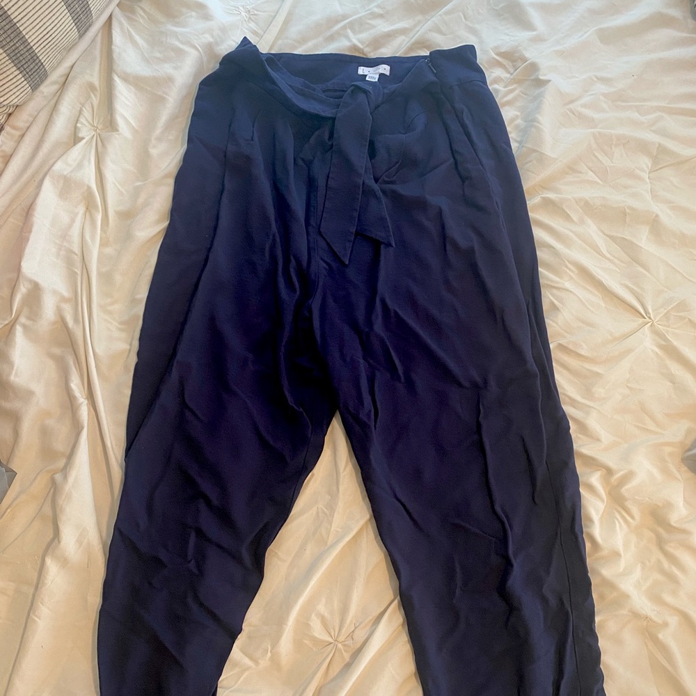 Blue slacks with tie waist XL
